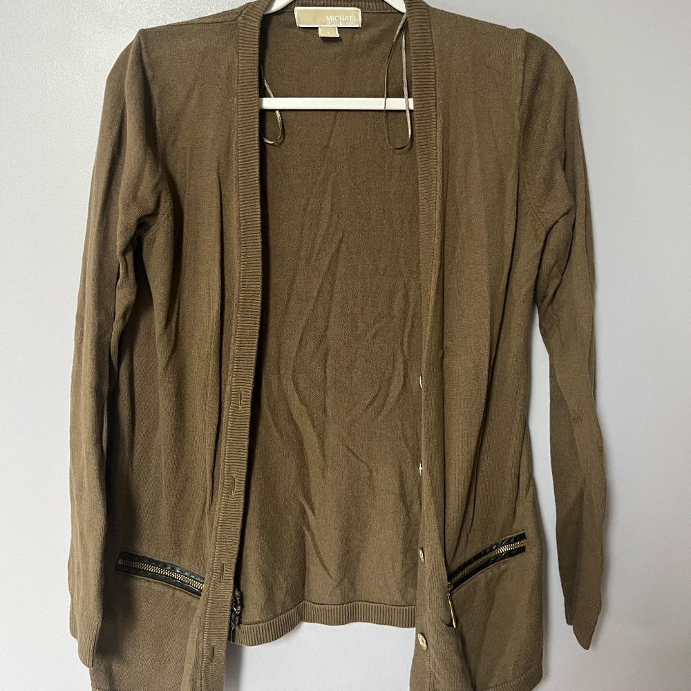 Green Michael Kors Cardigan